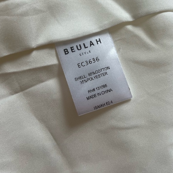 Beulah Ivory Cream Off-The-Shoulder Corset Midi Dress (Size Large) - NWT 💍✨ - Picture 8 of 9